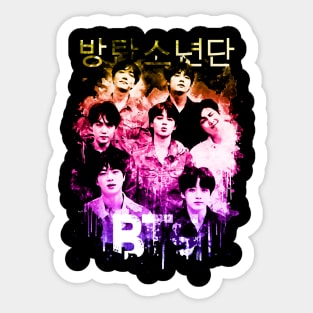 BTS bangtan boys art Sticker